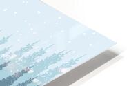Winter landscape design HD Metal print