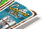  Creative coffee shop HD Metal print