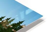 Road in Forest Landscape HD Metal print