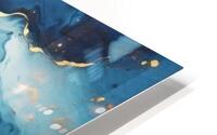 Abstract blue marble texture HD Metal print