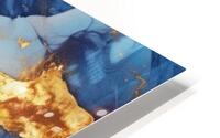 Abstract blue marble HD Metal print