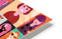 Illustration face avatar HD Metal print
