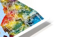 Singapore Map HD Metal print
