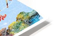Queens New York Map HD Metal print