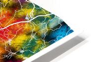 Mianyang China Map HD Metal print