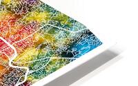 Kampala Uganda City Map HD Metal print