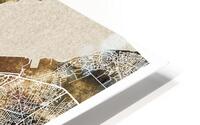 Luanda Angola City Road Map HD Metal print