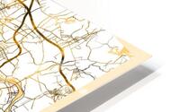Dongguan City Map HD Metal print