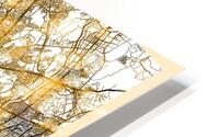 Seoul City Map HD Metal print