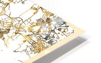 Moscow City Map HD Metal print