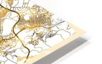Ankara City Map HD Metal print