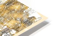 Bamako City Map HD Metal print