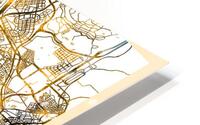 Madrid City Map HD Metal print
