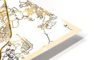 Abuja City Map HD Metal print