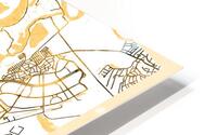 Kyiv City Map HD Metal print