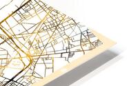 Paris City Map HD Metal print