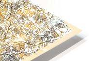 Yaounde Cameroon City Map HD Metal print