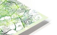 Tehran Iran City Map HD Metal print