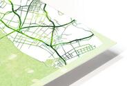 Taizhou China City Map HD Metal print