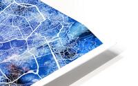 Tehran Iran City Map HD Metal print
