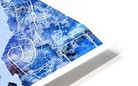 Singapore Map HD Metal print