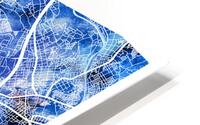 Saitama Japan City Map HD Metal print