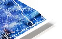 Jining China City Map HD Metal print