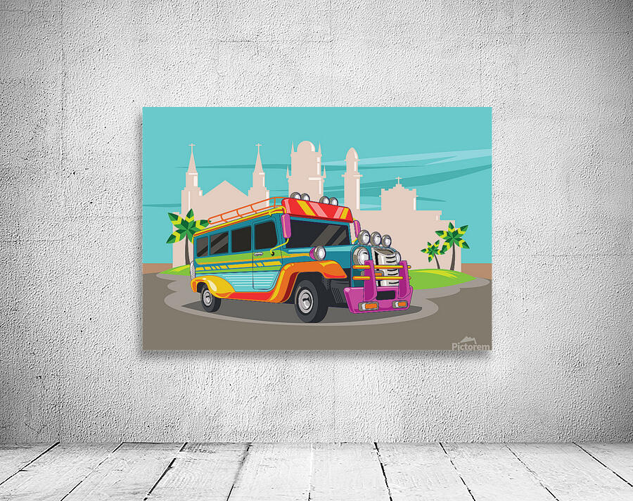 Parked Jeepney  Wall Preview