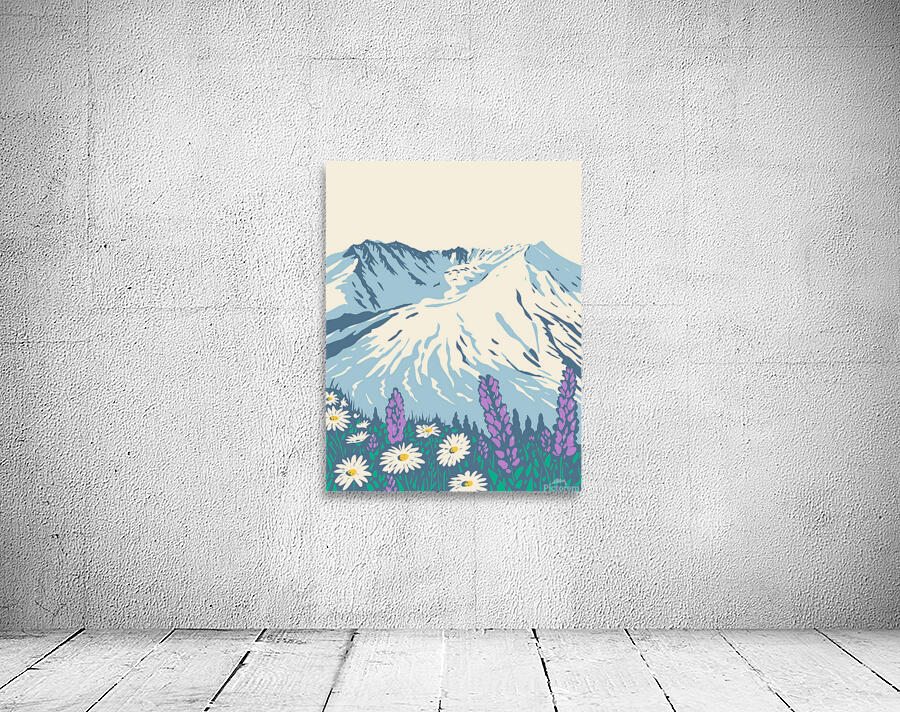 Mount St Helens Wall Preview