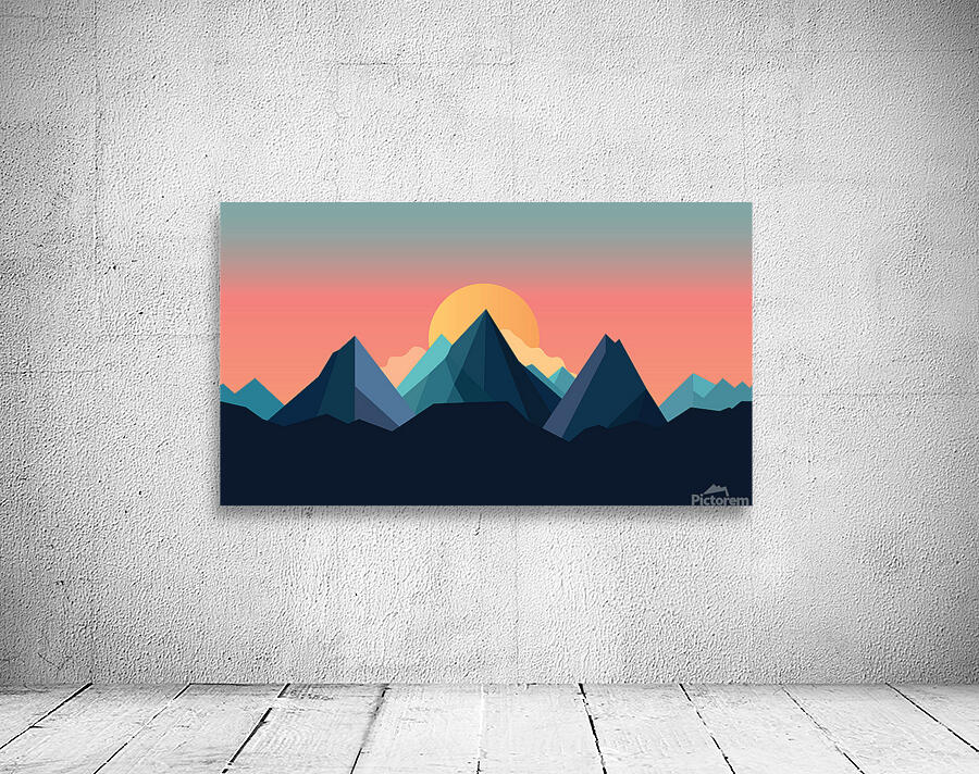 Beautiful mountain landscape Wall Preview