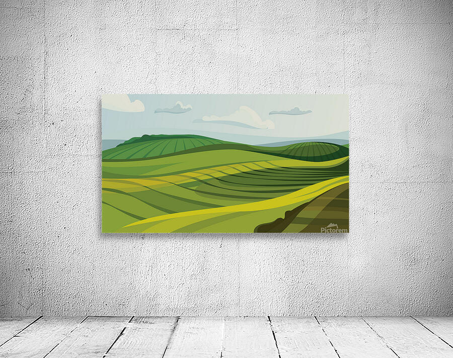 Agricultural fields Wall Preview