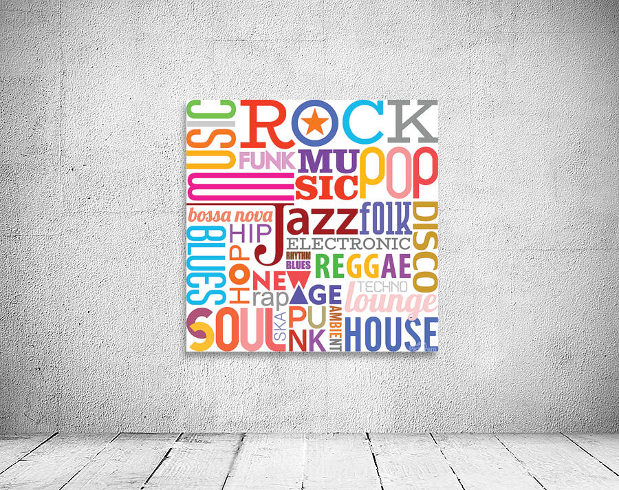 Music Text Styles Wall Preview