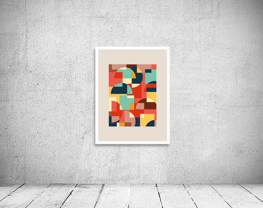 Abstract geometric circle background. c Wall Preview