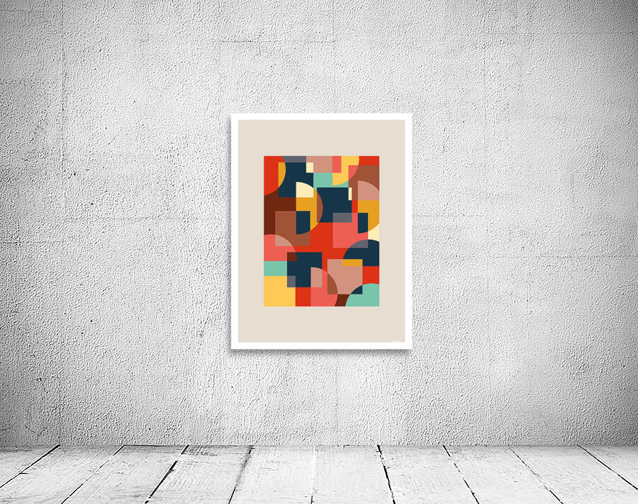 Abstract geometric circle background. a Wall Preview