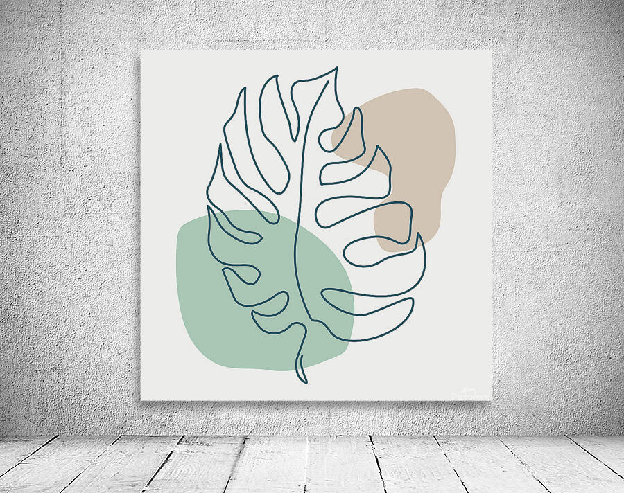 Golden leaf design. b Wall Preview