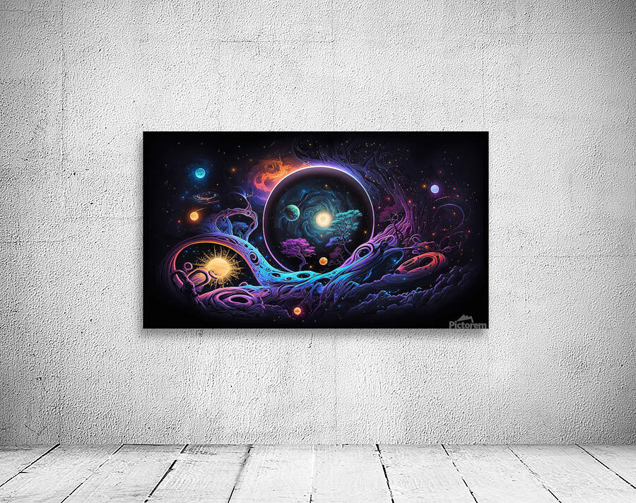  Space Psychedelic background Wall Preview