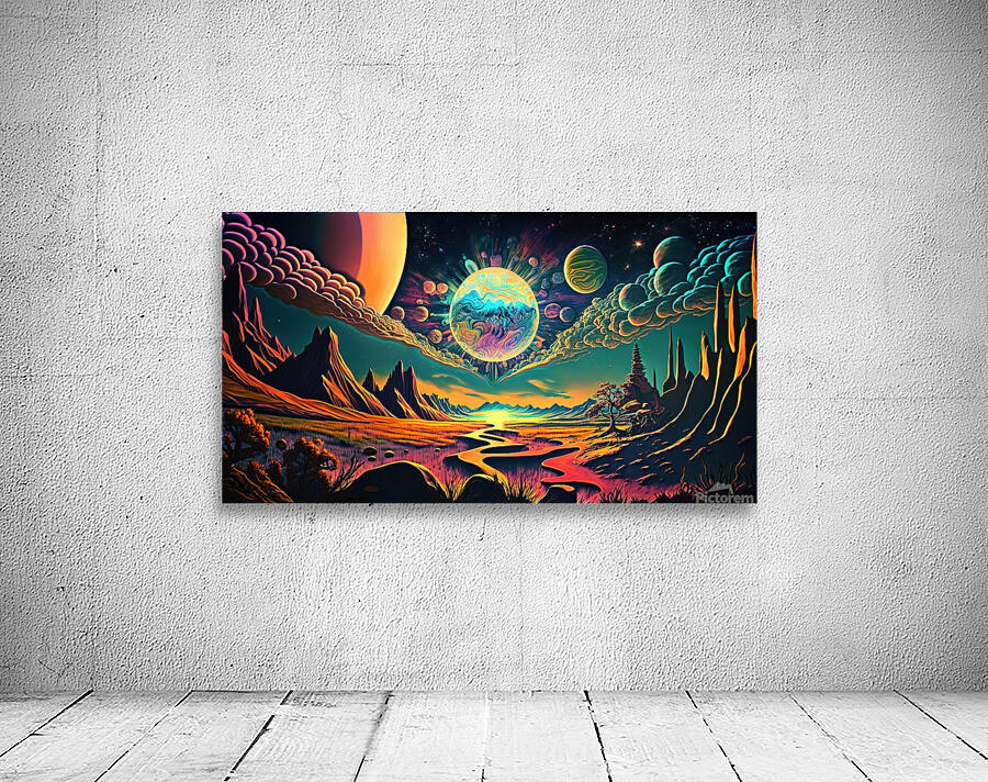 Space Psychedelic Wall Preview