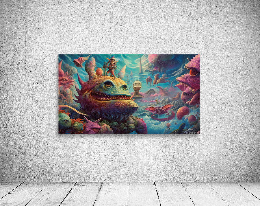 Trippy creatures Wall Preview
