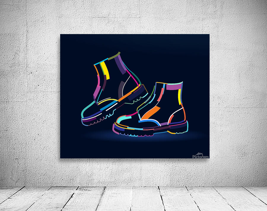 Multicolored Men boots  Wall Preview