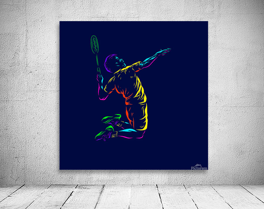 Badminton smash shot Wall Preview