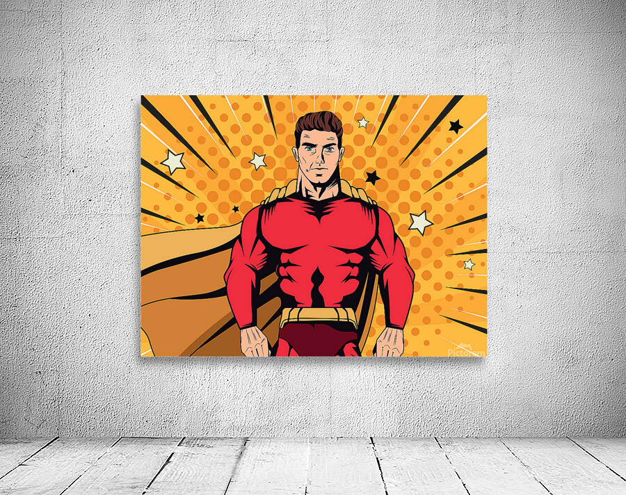 Red superhero Wall Preview
