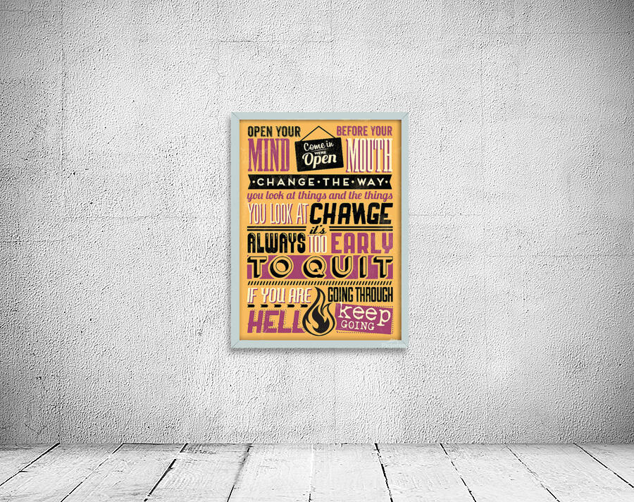 Sassy quote poster Wall Preview