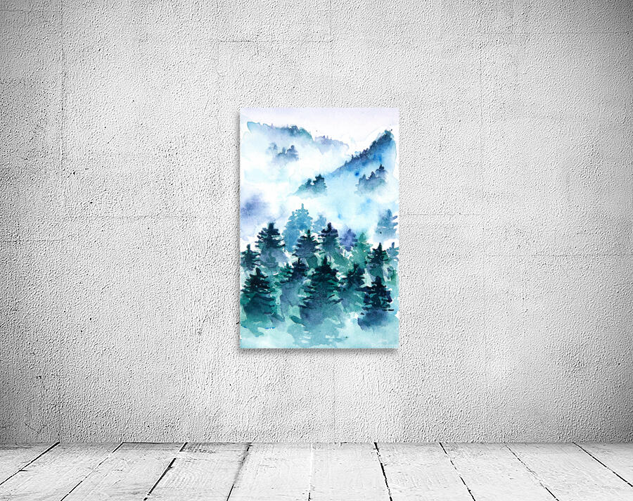 Abstract mist forest Wall Preview