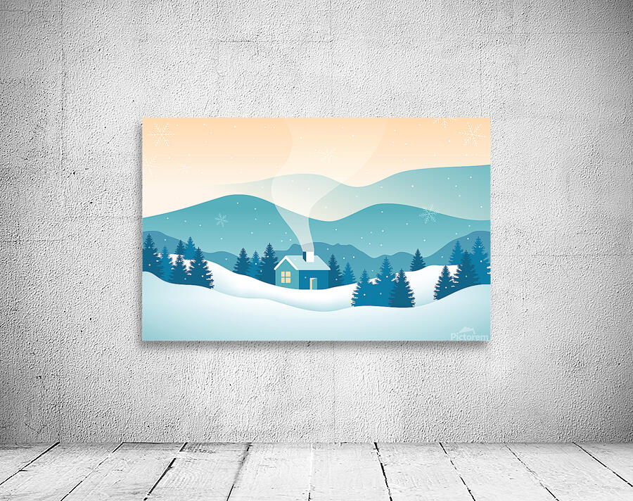 Snowy Landscape Wall Preview