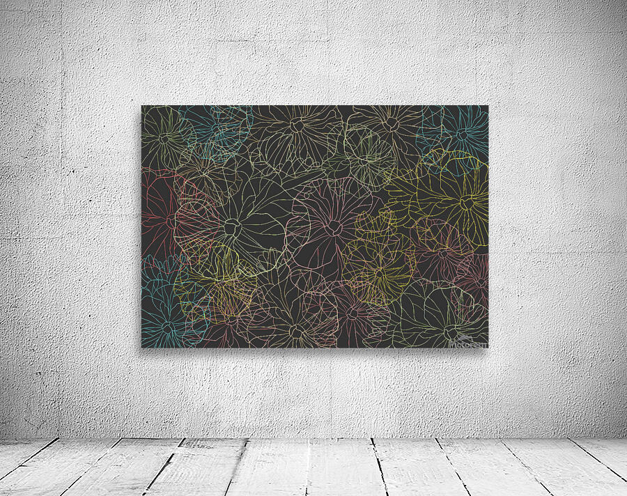 Pansy Color Pattern Wall Preview