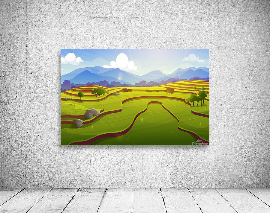 Rice field Wall Preview
