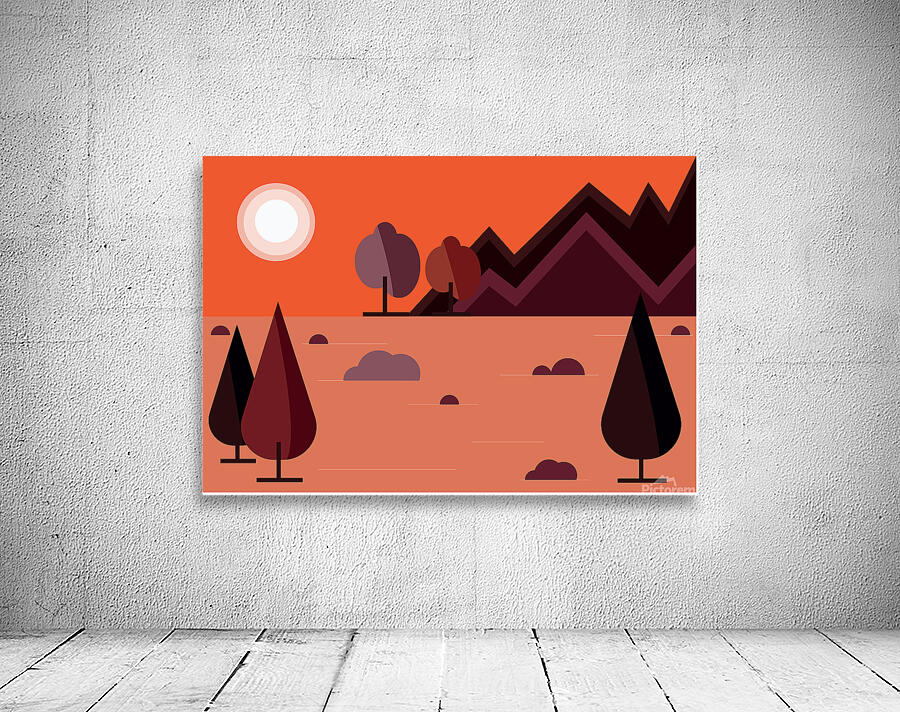 Beautiful landscape set. d Wall Preview