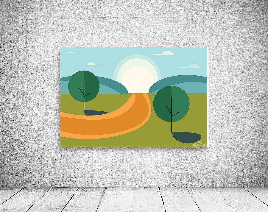 Beautiful landscape set. a Wall Preview