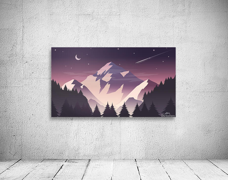 Mountain with snow Wall Preview