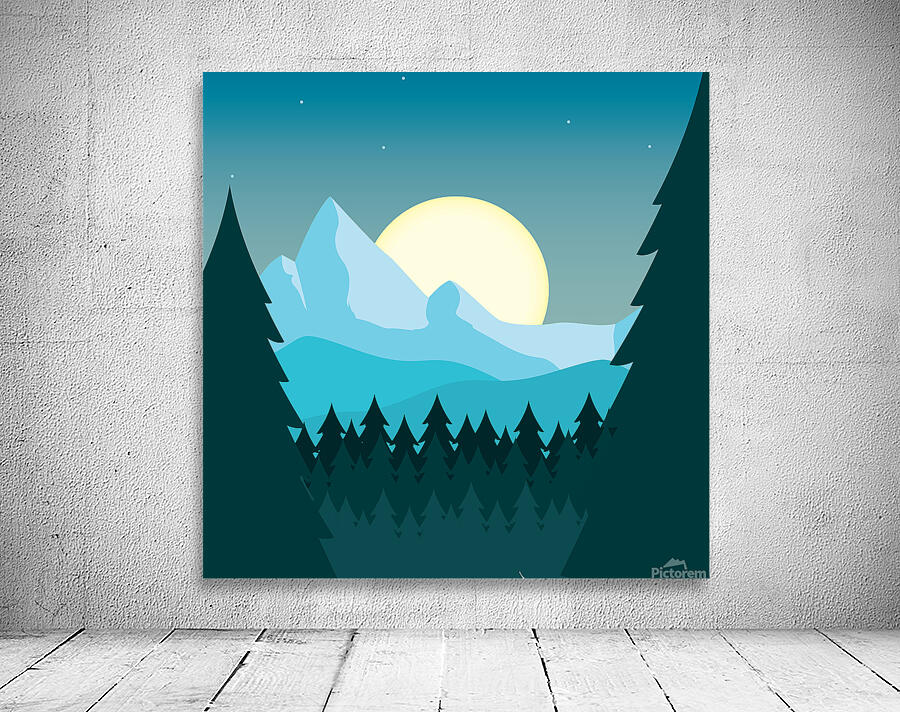 Colored natural landscape Wall Preview